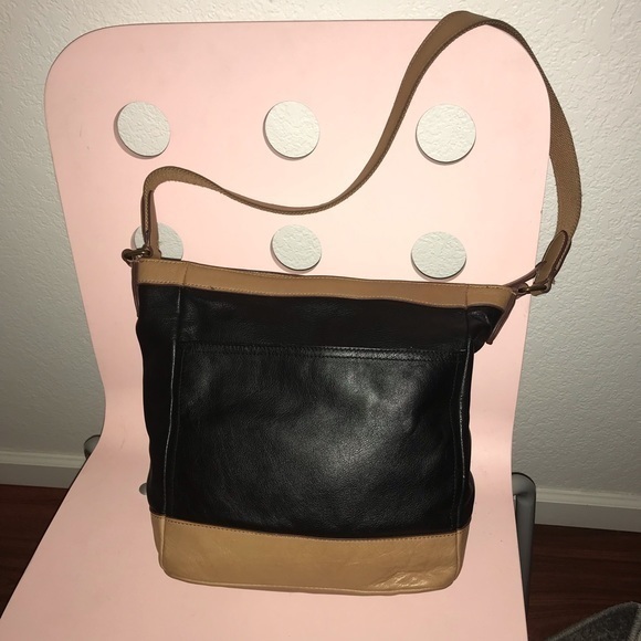 MARGOT NEW YORK Leather Shoulder Handbag - Picture 2 of 9